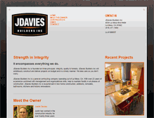 Tablet Screenshot of jdaviesbuilders.com